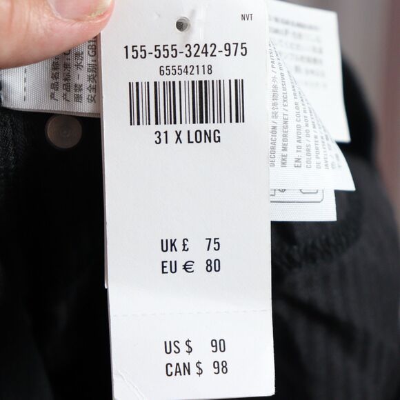 NWT Abercrombie & Fitch The Ankle Straight Ultra High Rise size 12/31 - Picture 4 of 7